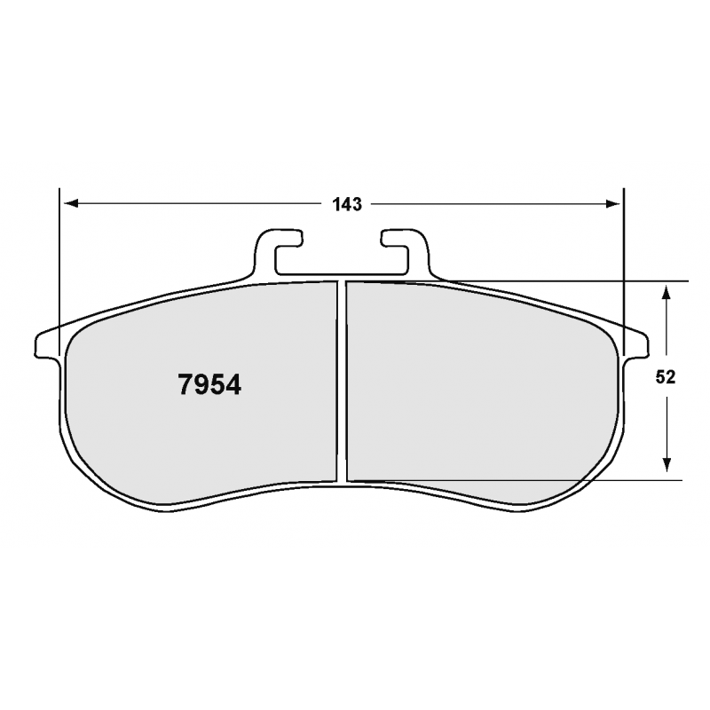 Endurance compound with less wear. Race brake pads - For PFC ZR54 caliper
Brake kit 1170.0002